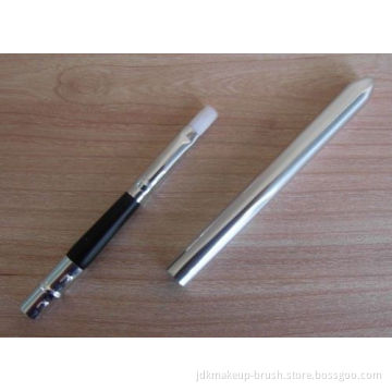 Shiny Metal Tube Cosmetic Lip Brush 